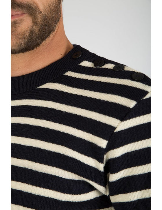 Armor-Lux - Fouesnant - Pull de laine à rayures (disponible en plusieurs couleurs) - LE CAPITAINE D'A BORD