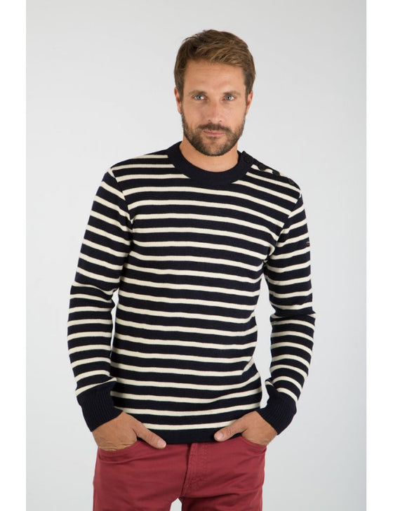 Armor-Lux - Fouesnant - Pull de laine à rayures (disponible en plusieurs couleurs) - LE CAPITAINE D'A BORD