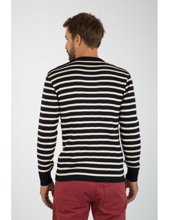 Armor-Lux - Fouesnant - Pull de laine à rayures (disponible en plusieurs couleurs) - LE CAPITAINE D'A BORD