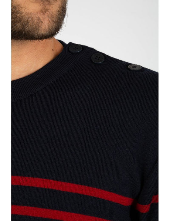 Armor-Lux - Goulenez - Pull rayé de laine merinos - LE CAPITAINE D'A BORD