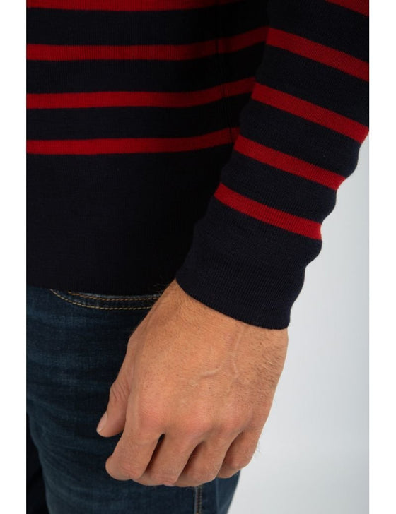 Armor-Lux - Goulenez - Pull rayé de laine merinos - LE CAPITAINE D'A BORD