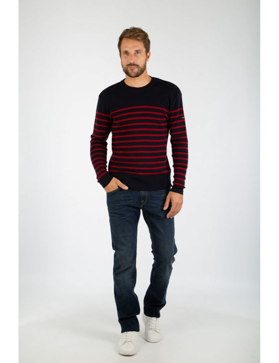 Armor-Lux - Goulenez - Pull rayé de laine merinos - LE CAPITAINE D'A BORD