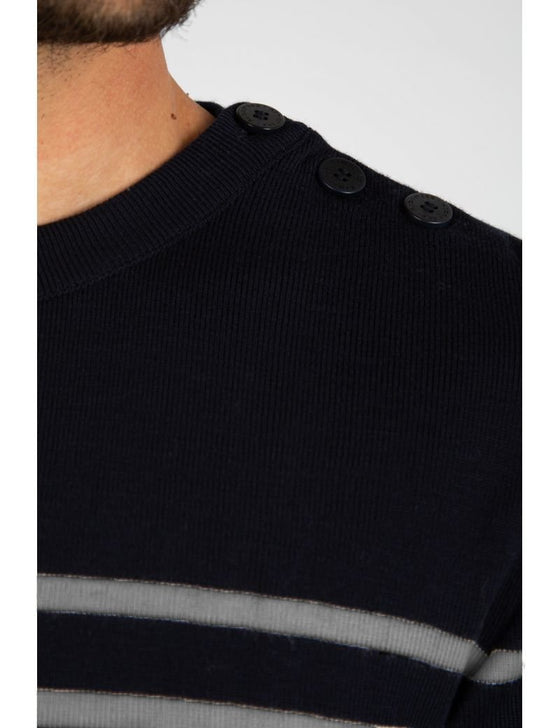 Armor-Lux - Goulenez - Pull rayé de laine merinos - LE CAPITAINE D'A BORD