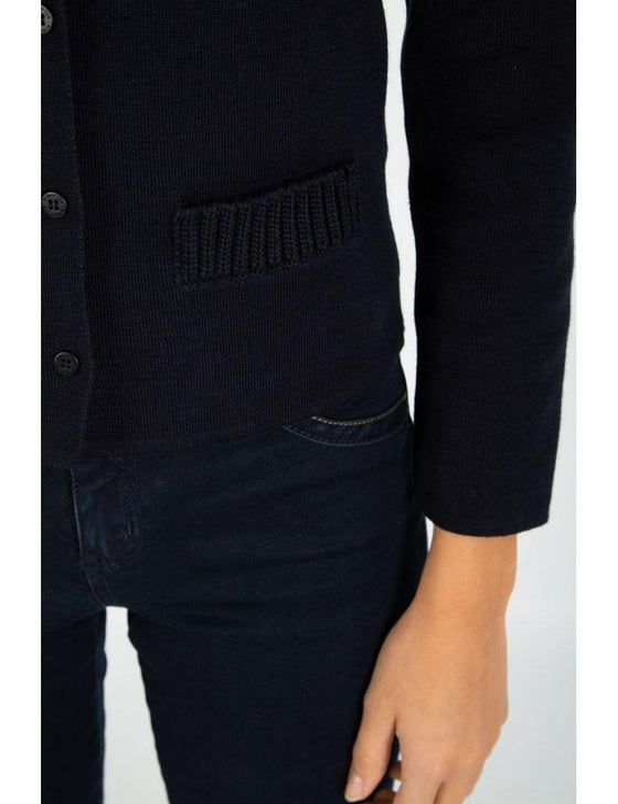Armor-Lux - Ressac - Cardigan col rond de laine - LE CAPITAINE D'A BORD
