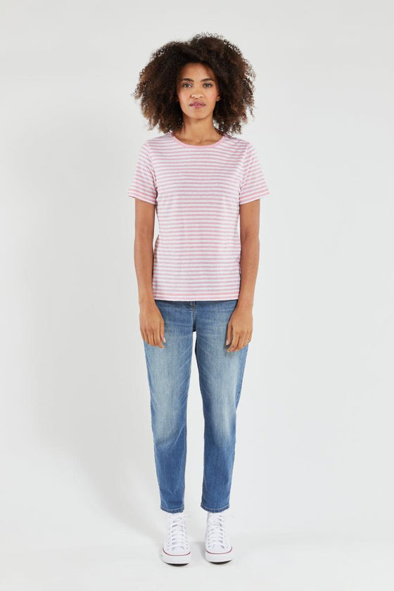 Armor-Lux - T-shirt rayé Heritage coton et lin - LE CAPITAINE D'A BORD