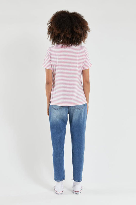 Armor-Lux - T-shirt rayé Heritage coton et lin - LE CAPITAINE D'A BORD