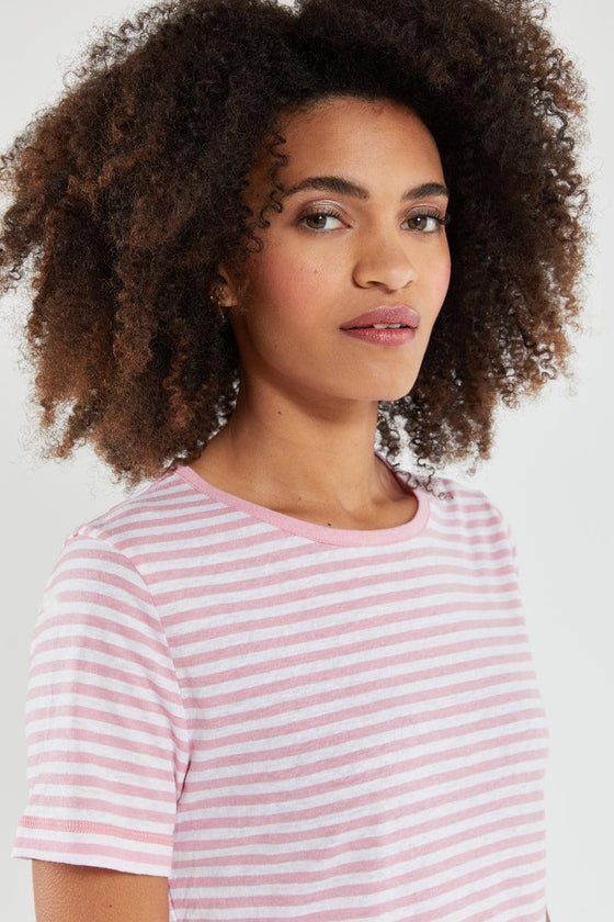 Armor-Lux - T-shirt rayé Heritage coton et lin - LE CAPITAINE D'A BORD