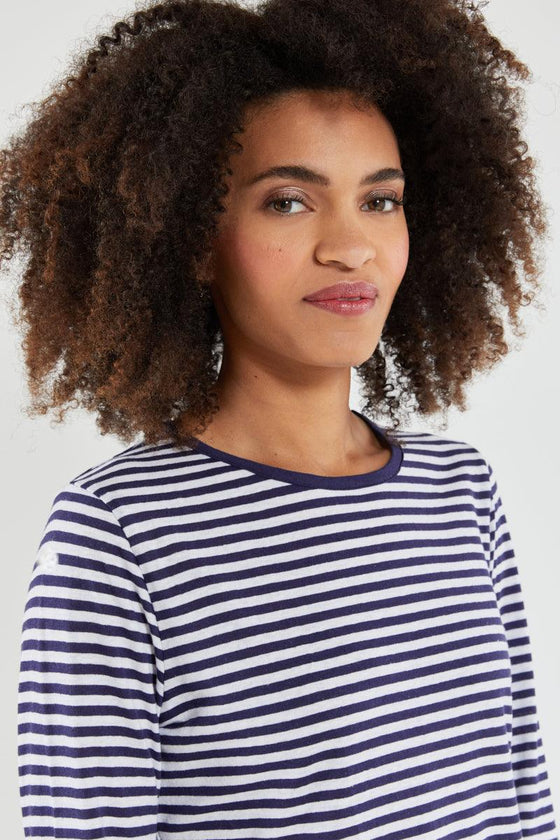 Armor-Lux - T-shirt rayé Heritage coton et lin - LE CAPITAINE D'A BORD