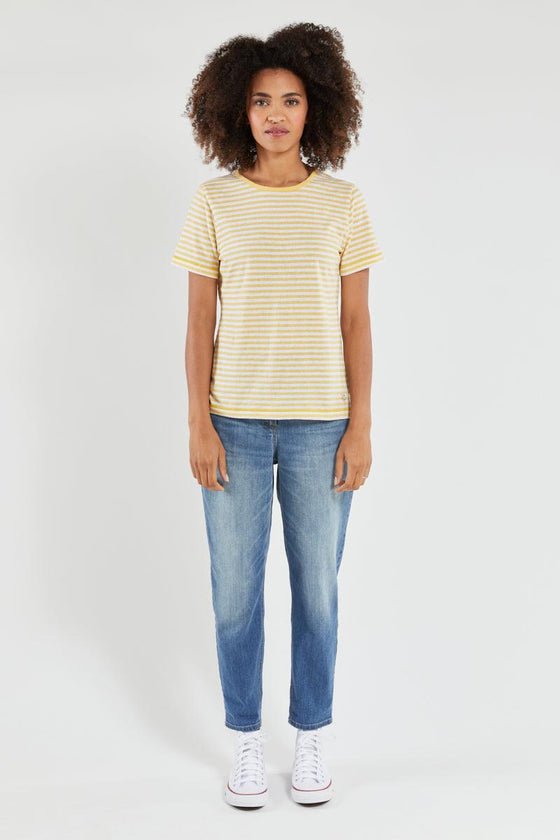 Armor-Lux - T-shirt rayé Heritage coton et lin - LE CAPITAINE D'A BORD