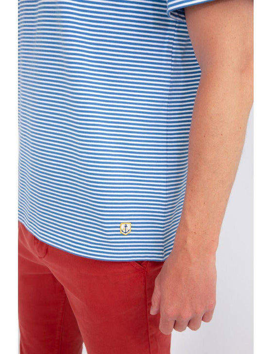 Armor-Lux - T-shirt rayé manches courtes Heritage - LE CAPITAINE D'A BORD