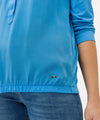 BRAX - Clarissa - Blouse de viscose à col mao - LE CAPITAINE D'A BORD