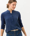 BRAX - Clarissa - Blouse de viscose à col mao - LE CAPITAINE D'A BORD