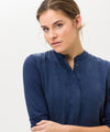 BRAX - Clarissa - Blouse de viscose à col mao - LE CAPITAINE D'A BORD