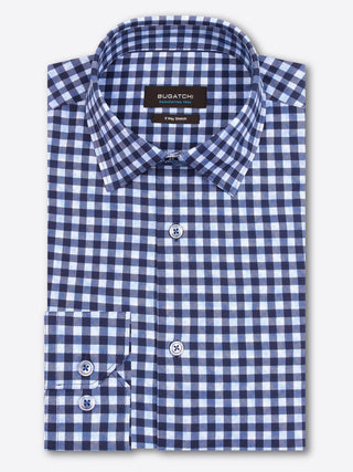 Bugatchi - Chemise manches longues à carreaux OoohCotton® - LE CAPITAINE D'A BORD