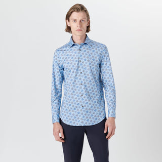 Bugatchi - Chemise manches longues à feuillage OoohCotton® - LE CAPITAINE D'A BORD