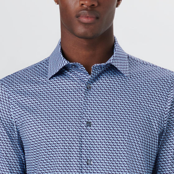 Bugatchi - Chemise manches longues avec chiens OoohCotton® - LE CAPITAINE D'A BORD