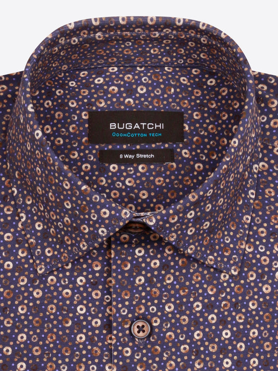Bugatchi - Chemise manches longues avec disques OoohCotton® - LE CAPITAINE D'A BORD