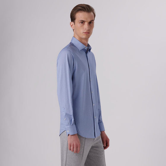 Bugatchi - James - Chemise manches longues à motifs OoohCotton® - LE CAPITAINE D'A BORD