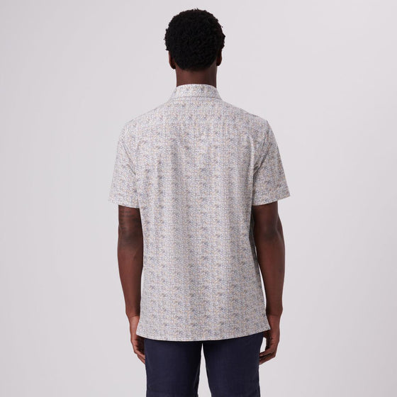 Bugatchi - Milo - Chemise manches courtes motifs OOOHCOTTON© - LE CAPITAINE D'A BORD
