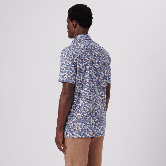 Bugatchi - Milo - Chemise manches courtes palmiers OOOHCOTTON© - LE CAPITAINE D'A BORD