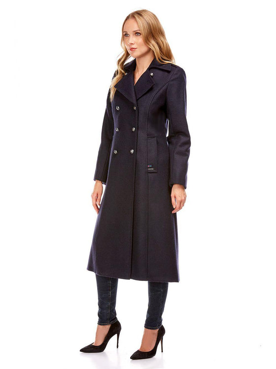 Dalmard Marine - Carnac Cachemire - Manteau long pour femme - LE CAPITAINE D'A BORD