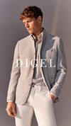 Digel - Elon - Veston Jersey de Coton Modern Fit - LE CAPITAINE D'A BORD