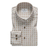 Emanuel Berg - Byron - Chemise manches longues florale Albini 4Flex - Modern Fit - Beige - LE CAPITAINE D'A BORD
