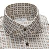 Emanuel Berg - Byron - Chemise manches longues florale Albini 4Flex - Modern Fit - Beige - LE CAPITAINE D'A BORD