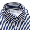 Emanuel Berg - Byron - Chemise rayée manches longues Albini 4Flex - Modern Fit - Marine/Blanc - LE CAPITAINE D'A BORD