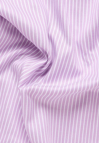 ETERNA - Chemise manches longues rayé Modern Fit - Framboise/Blanc - LE CAPITAINE D'A BORD