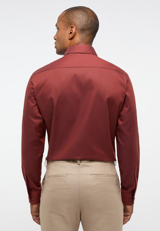 ETERNA - Chemise manches longues texture dobby Modern Fit - LE CAPITAINE D'A BORD