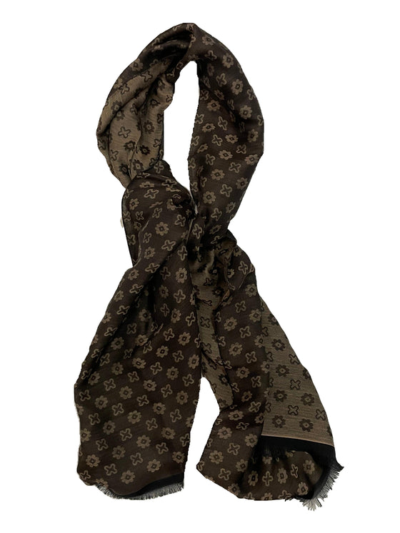 Hemley - Foulard floral de coton et polyester - LE CAPITAINE D'A BORD