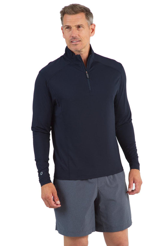 Ibkül - Men's Long Sleeve Mock Neck Pullover - 90199 (Modern Fit) - LE CAPITAINE D'A BORD