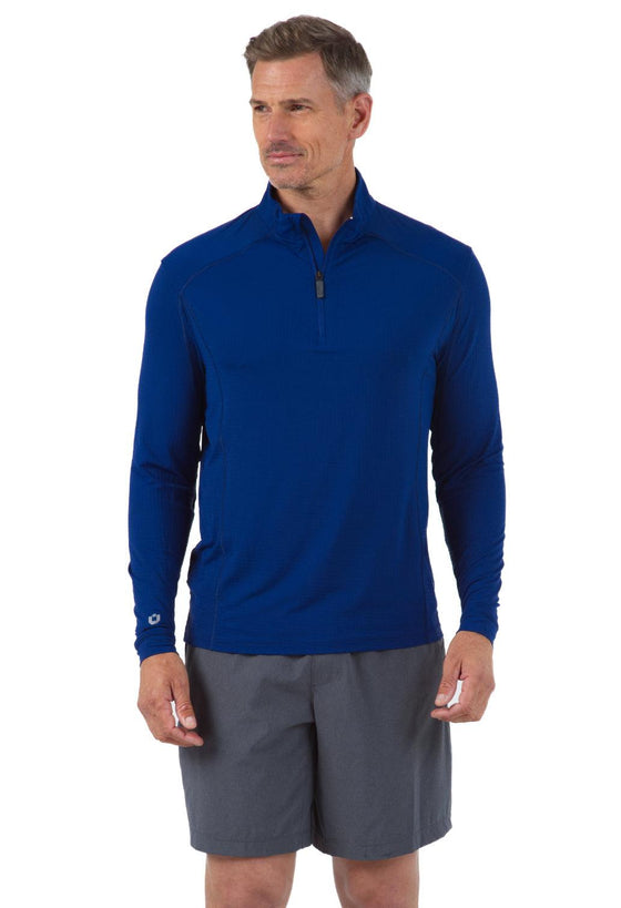 Ibkül - Men's Long Sleeve Mock Neck Pullover - 90199 (Modern Fit) - LE CAPITAINE D'A BORD