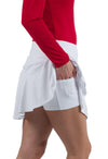 Ibkül - Solid Flounce Skort - 20000 - LE CAPITAINE D'A BORD