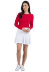 Ibkül - Solid Flounce Skort - 20000 - LE CAPITAINE D'A BORD