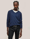 John Varvatos - Drew Chandail Col V de Coton et Soie - LE CAPITAINE D'A BORD