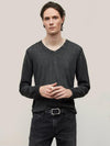 John Varvatos - Drew Chandail Col V de Coton et Soie - LE CAPITAINE D'A BORD