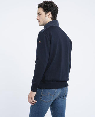 Paul & Shark - Cardigan de nylon avec manches en tricot - LE CAPITAINE D'A BORD