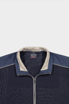 Paul & Shark - Cardigan zip de coton Fresco avec appliqués de lin - LE CAPITAINE D'A BORD