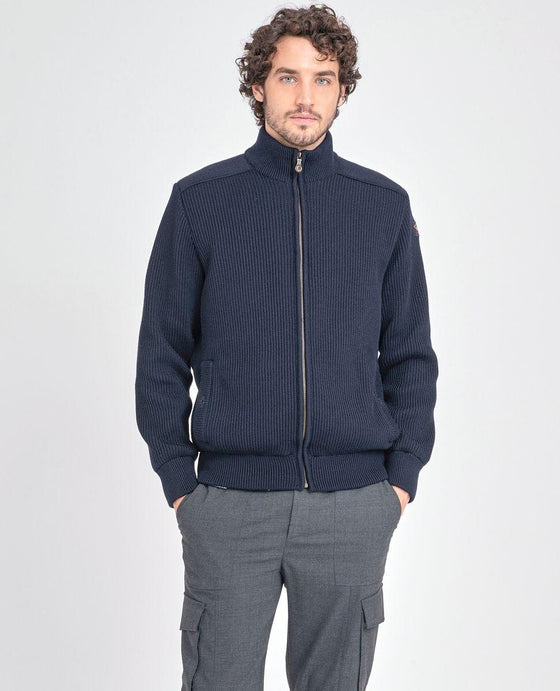 Paul & Shark - Cardigan zip de laine doublé - LE CAPITAINE D'A BORD
