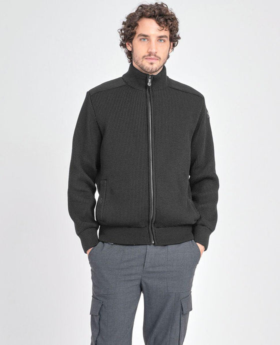 Paul & Shark - Cardigan zip de laine doublé - LE CAPITAINE D'A BORD