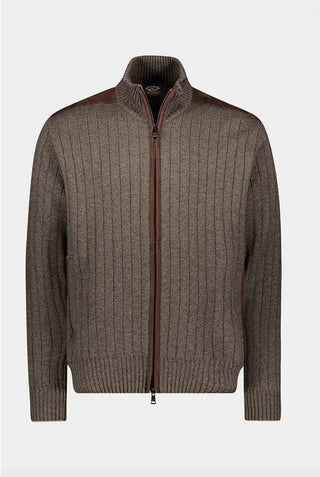 Paul & Shark - Cardigan zip de laine et cachemire - LE CAPITAINE D'A BORD