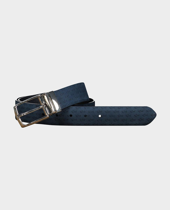 Paul & Shark - Ceinture de cuir reversible petits requins - LE CAPITAINE D'A BORD