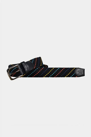 Paul & Shark - Ceinture tressée élastique multicolore - LE CAPITAINE D'A BORD