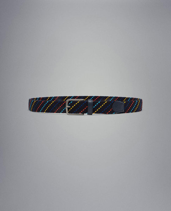 Paul & Shark - Ceinture tressée élastique multicolore - LE CAPITAINE D'A BORD