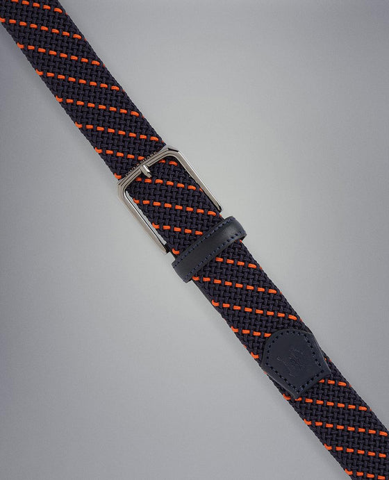 Paul & Shark - Ceinture tressée élastique multicolore - LE CAPITAINE D'A BORD