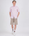 Paul & Shark - Chemise de lin manches courtes à rayures - LE CAPITAINE D'A BORD