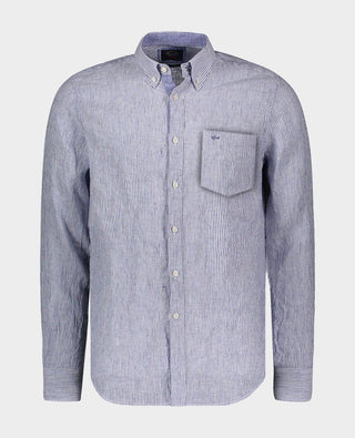 Paul & Shark - Chemise de lin manches longues à rayures - LE CAPITAINE D'A BORD