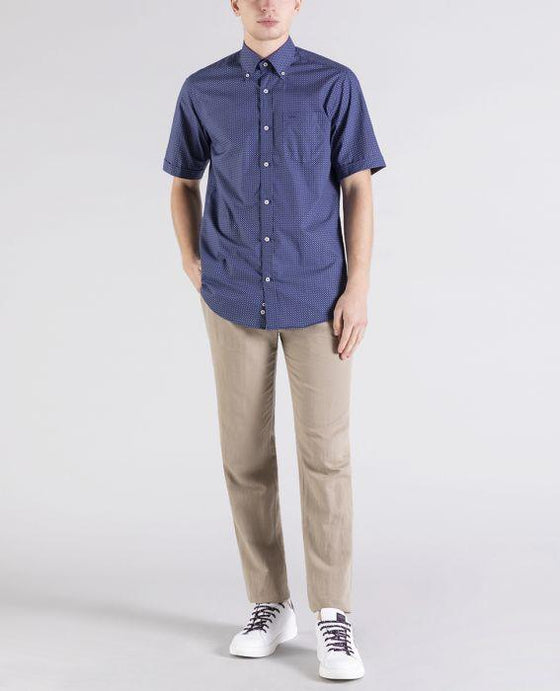 Paul & Shark - Chemise manches courtes à motifs - LE CAPITAINE D'A BORD
